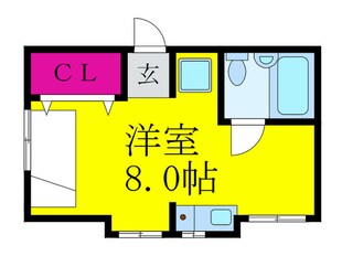 千里園アパ－トの物件間取画像